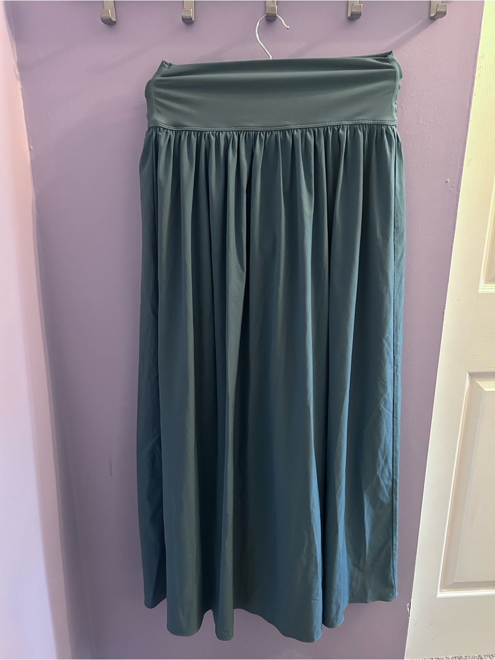 Women's Teal Maxi Skirt - Comfortable Flowing Design
